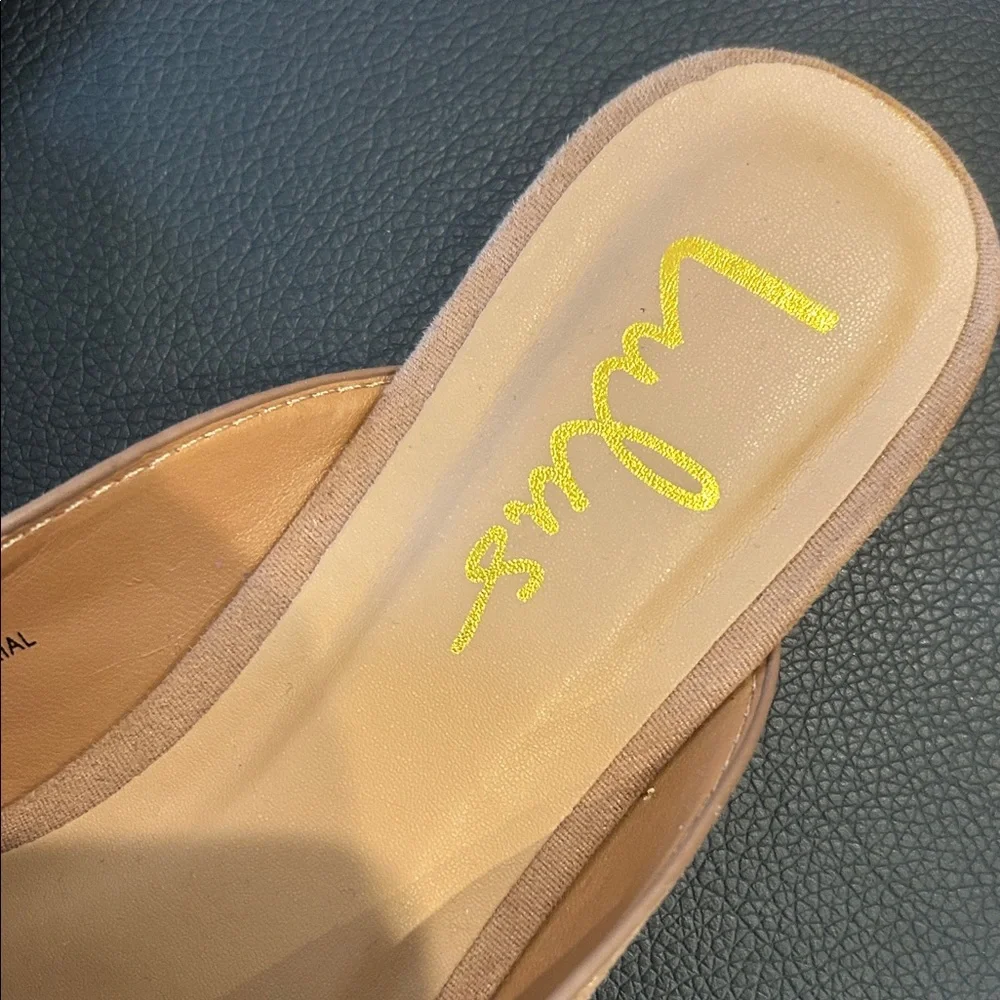 Lulu's Camel Suede Pointed-Toe Slip-On Mules - Picture 3 of 5